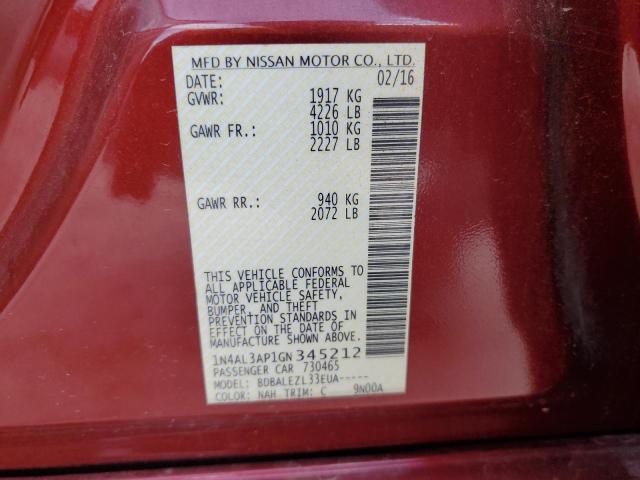 Photo 11 VIN: 1N4AL3AP1GN345212 - NISSAN ALTIMA 2.5 