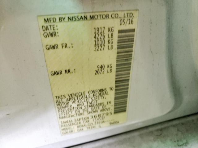 Photo 11 VIN: 1N4AL3AP1GN368795 - NISSAN ALTIMA 2.5 