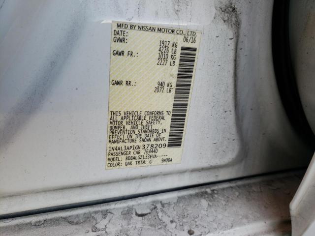 Photo 9 VIN: 1N4AL3AP1GN378209 - NISSAN ALTIMA 2.5 