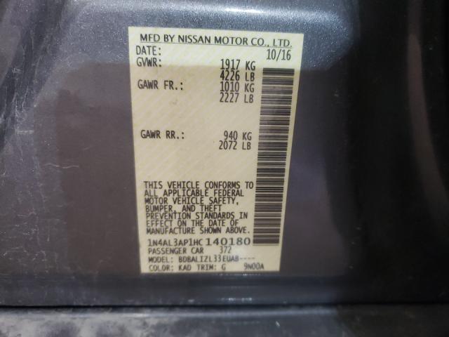 Photo 9 VIN: 1N4AL3AP1HC140180 - NISSAN ALTIMA 2.5 