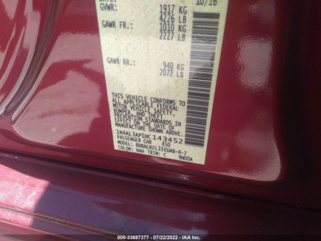 Photo 8 VIN: 1N4AL3AP1HC143452 - NISSAN ALTIMA 