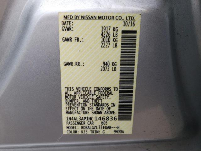 Photo 9 VIN: 1N4AL3AP1HC146836 - NISSAN ALTIMA 2.5 