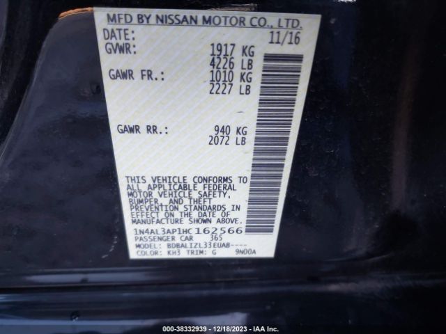 Photo 8 VIN: 1N4AL3AP1HC162566 - NISSAN ALTIMA 