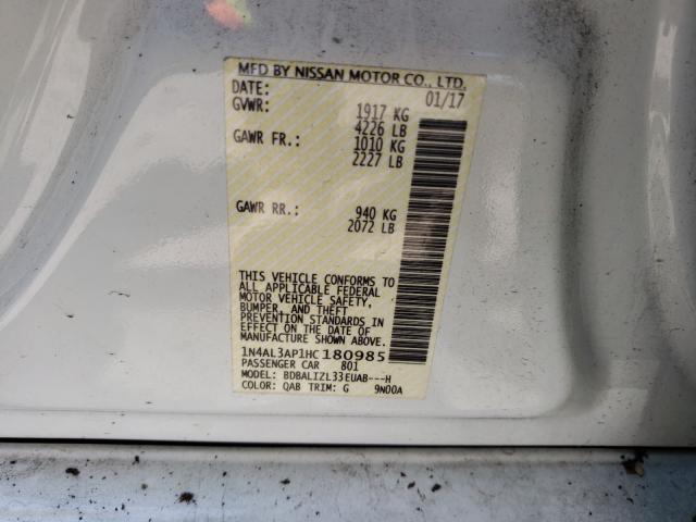 Photo 9 VIN: 1N4AL3AP1HC180985 - NISSAN ALTIMA 2.5 