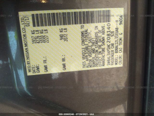 Photo 8 VIN: 1N4AL3AP1HC208140 - NISSAN ALTIMA 