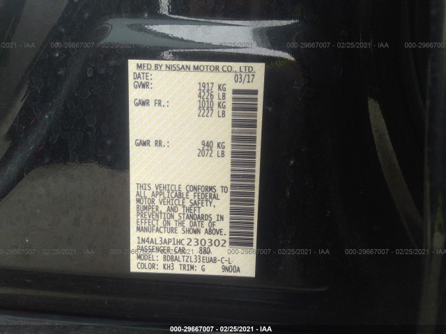 Photo 8 VIN: 1N4AL3AP1HC230302 - NISSAN ALTIMA 