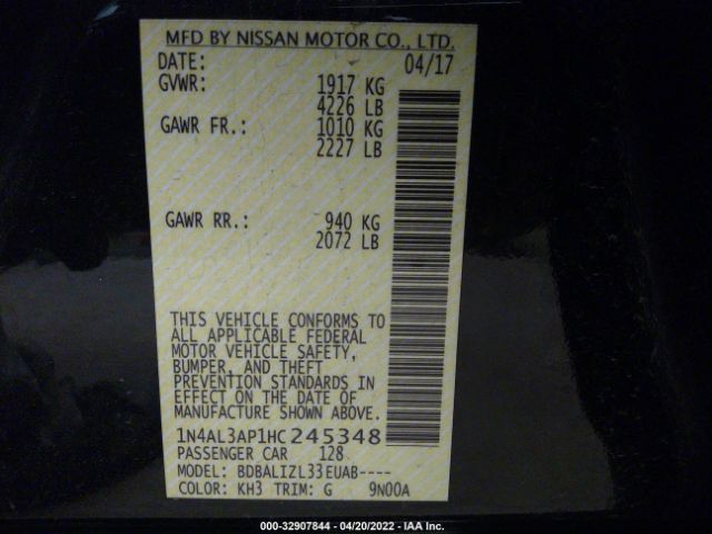 Photo 8 VIN: 1N4AL3AP1HC245348 - NISSAN ALTIMA 