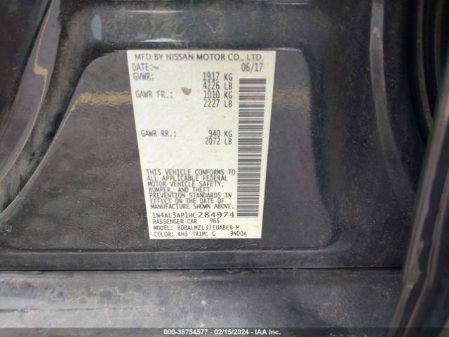 Photo 8 VIN: 1N4AL3AP1HC284974 - NISSAN ALTIMA 