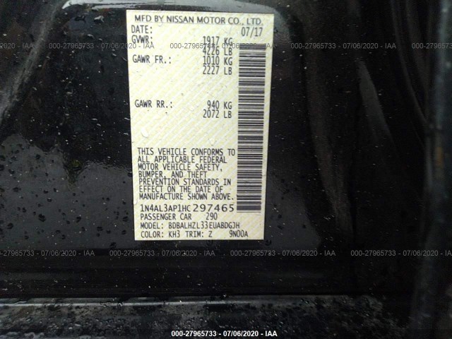 Photo 8 VIN: 1N4AL3AP1HC297465 - NISSAN ALTIMA 