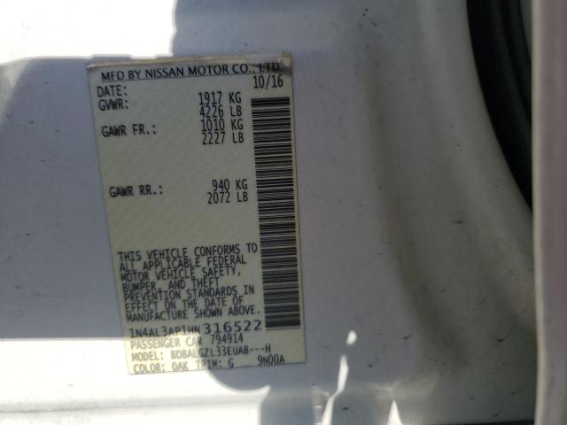 Photo 12 VIN: 1N4AL3AP1HN316522 - NISSAN ALTIMA 2.5 