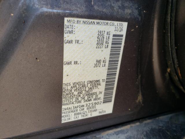 Photo 9 VIN: 1N4AL3AP1HN325902 - NISSAN ALTIMA 2.5 