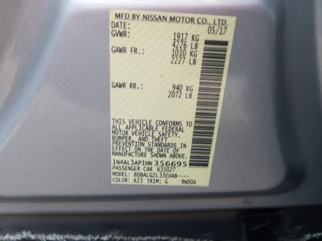 Photo 9 VIN: 1N4AL3AP1HN356695 - NISSAN ALTIMA 2.5 