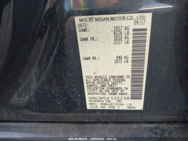 Photo 8 VIN: 1N4AL3AP1JC112238 - NISSAN ALTIMA 