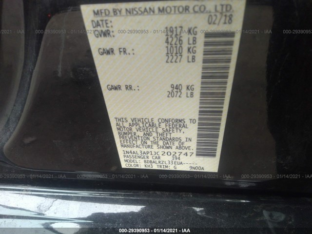 Photo 8 VIN: 1N4AL3AP1JC202747 - NISSAN ALTIMA 