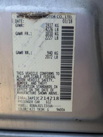 Photo 11 VIN: 1N4AL3AP1JC214218 - NISSAN ALTIMA 25 