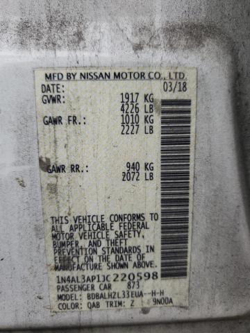 Photo 9 VIN: 1N4AL3AP1JC220598 - NISSAN ALTIMA 2.5 