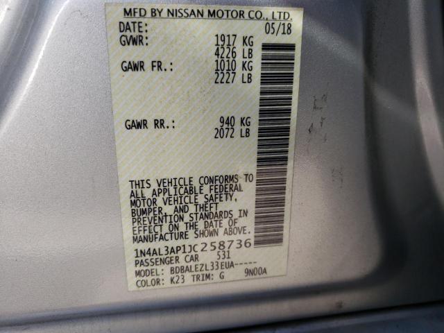 Photo 9 VIN: 1N4AL3AP1JC258736 - NISSAN ALTIMA 2.5 