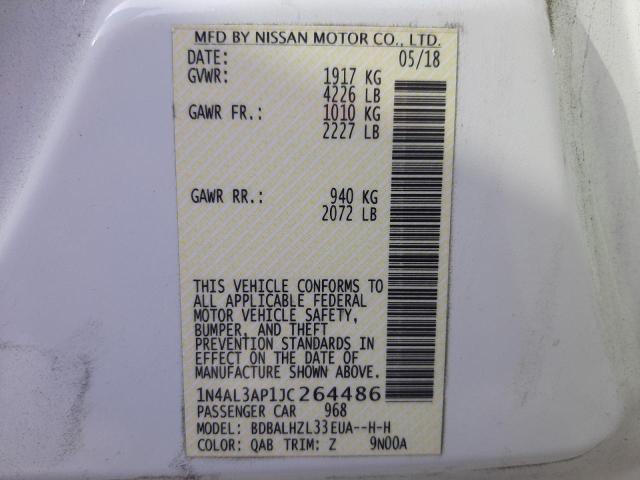 Photo 9 VIN: 1N4AL3AP1JC264486 - NISSAN ALTIMA 2.5 