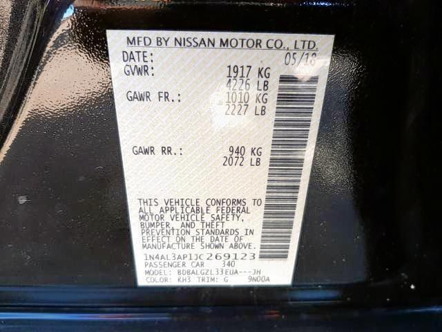 Photo 9 VIN: 1N4AL3AP1JC269123 - NISSAN ALTIMA 2.5 