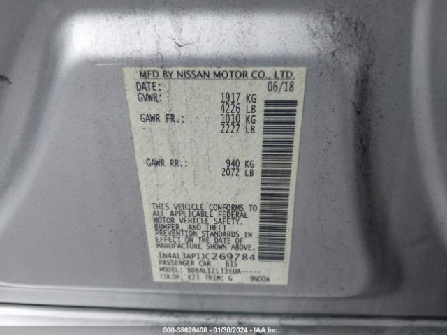 Photo 8 VIN: 1N4AL3AP1JC269784 - NISSAN ALTIMA 