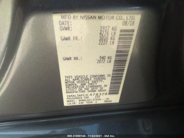 Photo 8 VIN: 1N4AL3AP1JC478328 - NISSAN ALTIMA 