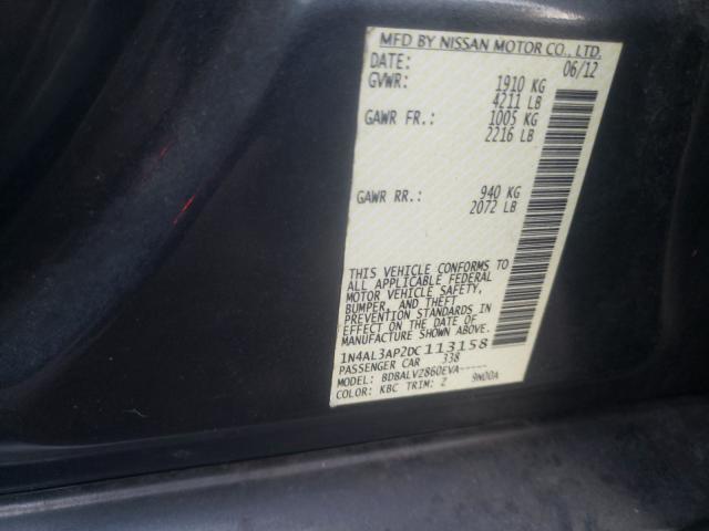 Photo 9 VIN: 1N4AL3AP2DC113158 - NISSAN ALTIMA 2.5 