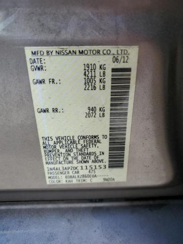 Photo 12 VIN: 1N4AL3AP2DC115153 - NISSAN ALTIMA 