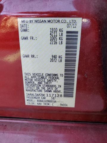 Photo 11 VIN: 1N4AL3AP2DC117128 - NISSAN ALTIMA 