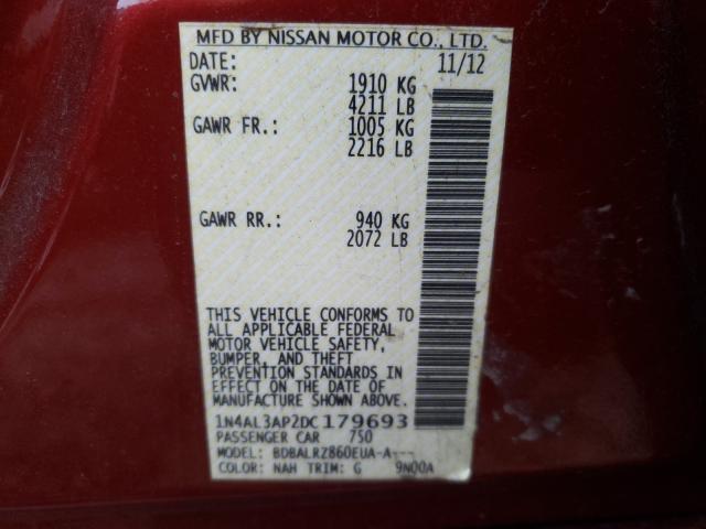 Photo 9 VIN: 1N4AL3AP2DC179693 - NISSAN ALTIMA 2.5 