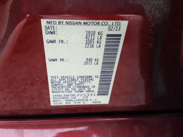 Photo 9 VIN: 1N4AL3AP2DC225331 - NISSAN ALTIMA 2.5 