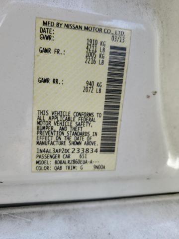 Photo 11 VIN: 1N4AL3AP2DC233834 - NISSAN ALTIMA 2.5 