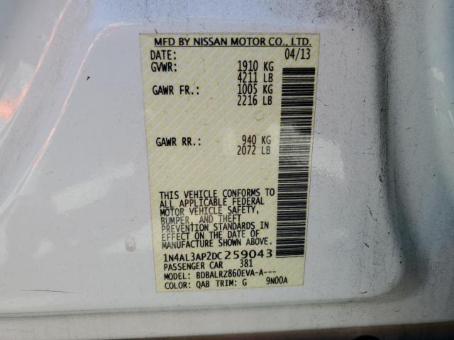 Photo 9 VIN: 1N4AL3AP2DC259043 - NISSAN ALTIMA 2.5 