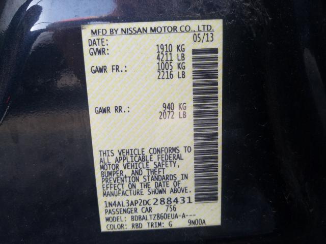 Photo 9 VIN: 1N4AL3AP2DC288431 - NISSAN ALTIMA 2.5 