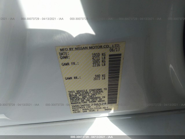 Photo 8 VIN: 1N4AL3AP2DC296528 - NISSAN ALTIMA 