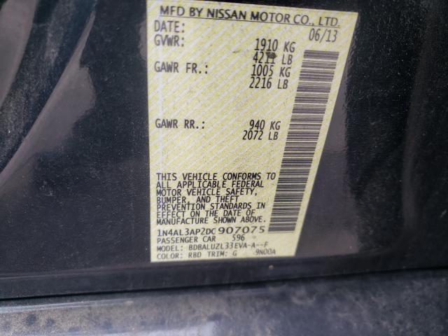 Photo 9 VIN: 1N4AL3AP2DC907075 - NISSAN ALTIMA 2.5 