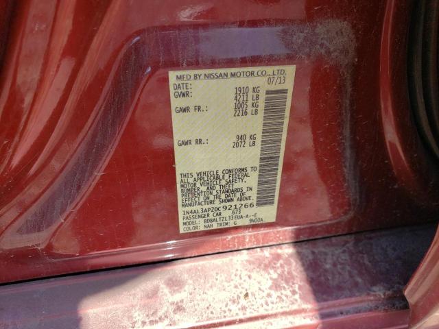 Photo 9 VIN: 1N4AL3AP2DC921266 - NISSAN ALTIMA 2.5 