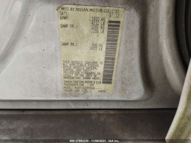 Photo 8 VIN: 1N4AL3AP2DN408510 - NISSAN ALTIMA 