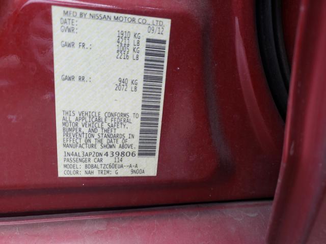 Photo 9 VIN: 1N4AL3AP2DN439806 - NISSAN ALTIMA 2.5 