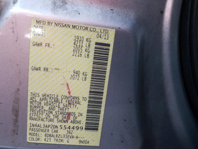 Photo 9 VIN: 1N4AL3AP2DN554499 - NISSAN ALTIMA 2.5 