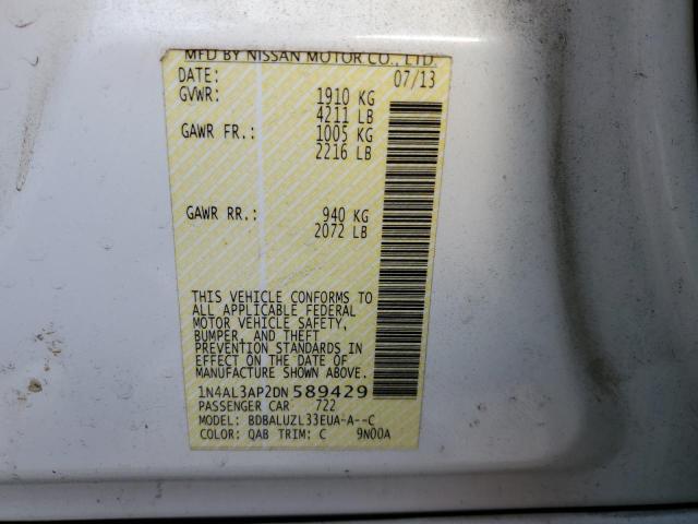 Photo 9 VIN: 1N4AL3AP2DN589429 - NISSAN ALTIMA 2.5 