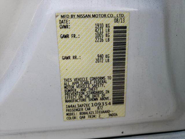 Photo 9 VIN: 1N4AL3AP2EC109354 - NISSAN ALTIMA 2.5 