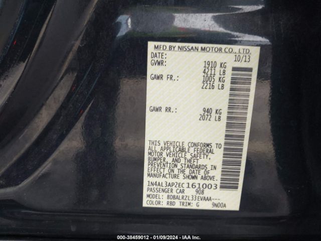 Photo 8 VIN: 1N4AL3AP2EC161003 - NISSAN ALTIMA 