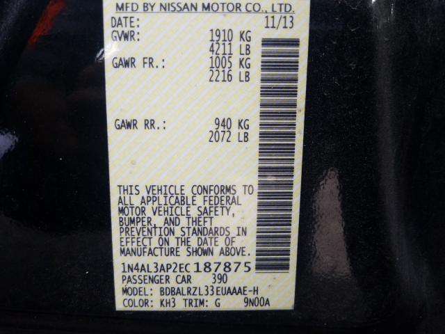 Photo 9 VIN: 1N4AL3AP2EC187875 - NISSAN ALTIMA 2.5 