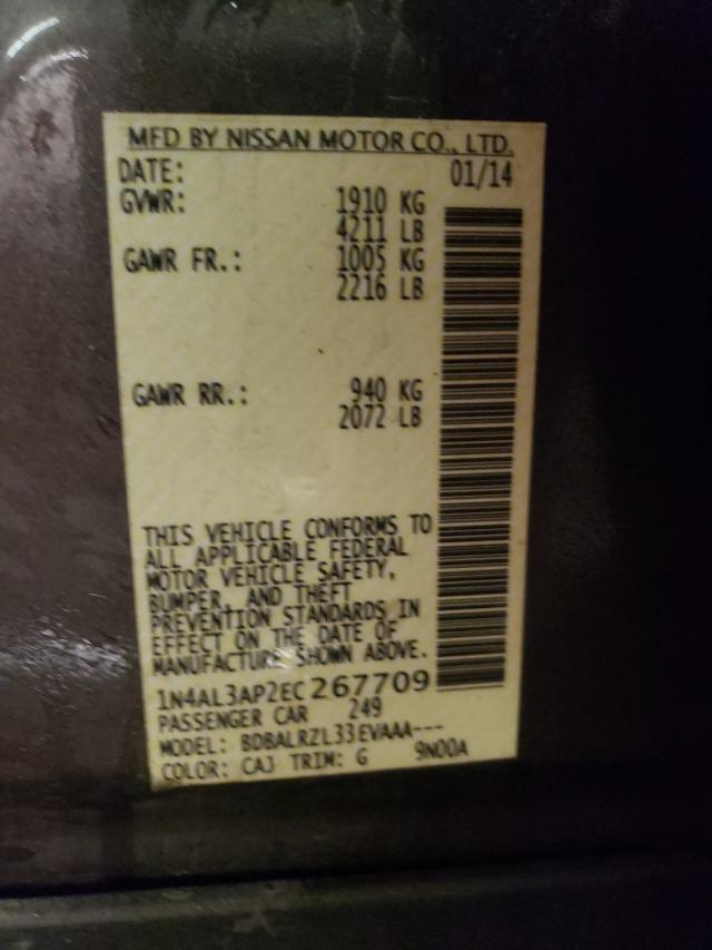 Photo 9 VIN: 1N4AL3AP2EC267709 - NISSAN ALTIMA 2.5 