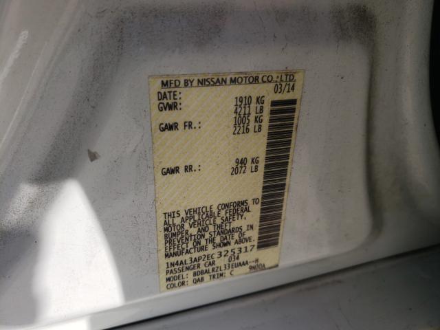 Photo 9 VIN: 1N4AL3AP2EC325317 - NISSAN ALTIMA 2.5 