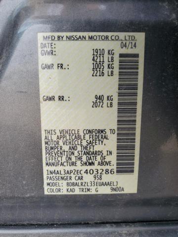 Photo 11 VIN: 1N4AL3AP2EC403286 - NISSAN ALTIMA 