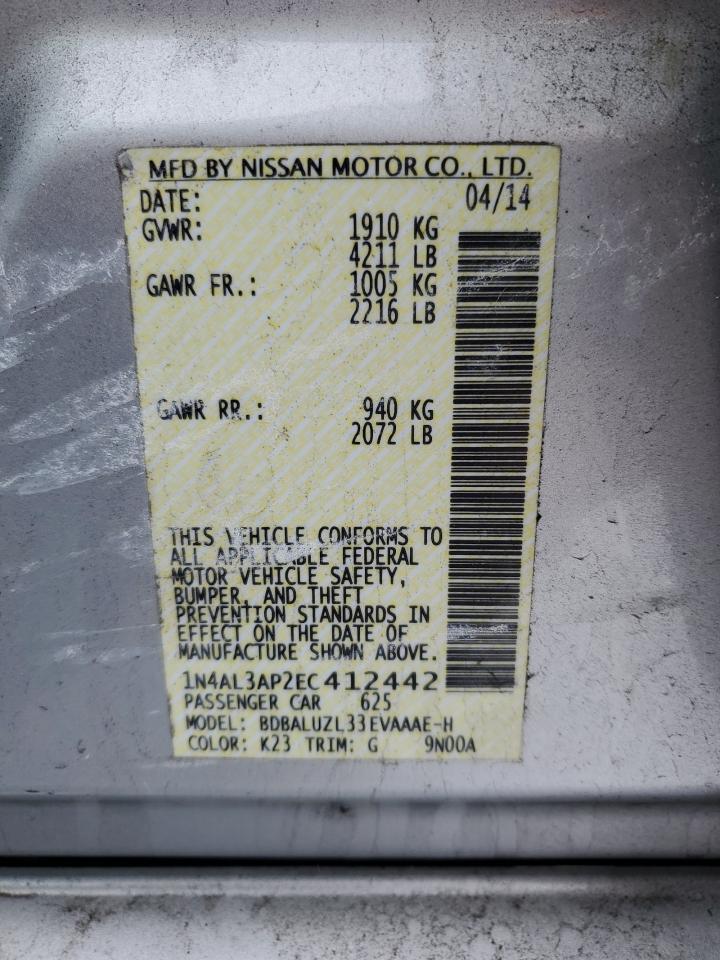 Photo 11 VIN: 1N4AL3AP2EC412442 - NISSAN ALTIMA 