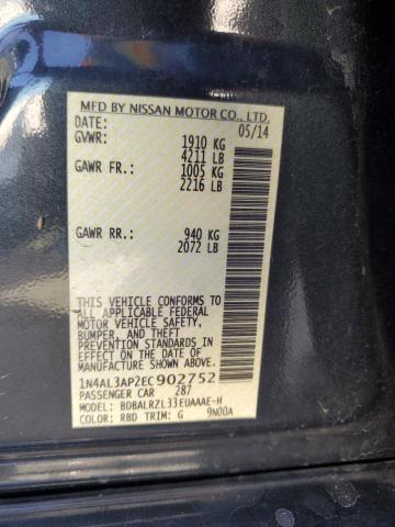 Photo 11 VIN: 1N4AL3AP2EC902752 - NISSAN ALTIMA 