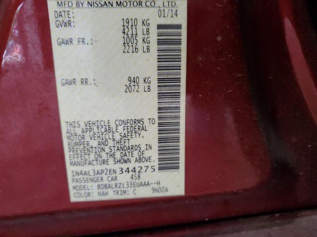 Photo 11 VIN: 1N4AL3AP2EN344275 - NISSAN ALTIMA 