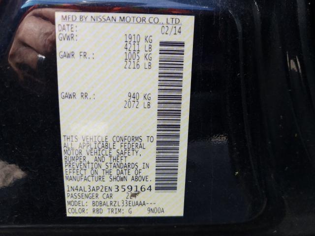 Photo 9 VIN: 1N4AL3AP2EN359164 - NISSAN ALTIMA 2.5 